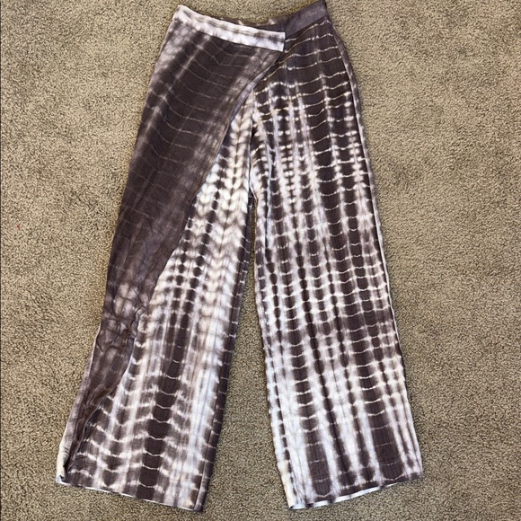 Zara Pants - Zara Tie-Dye Wide-Leg Pants